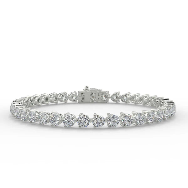 3.50 Ct Round Cut Eco Friendly Diamond Tennis Bracelet / Round Lab Grown Diamond Wedding Bracelet